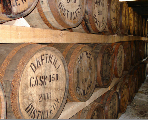 We use bourbon casks from Heavenhill Distillery in Kentucky