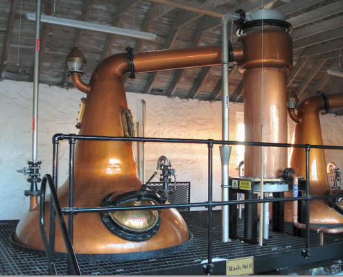 Apart from the stills themselves, which were made on Speyside, everything else was sourced locally.